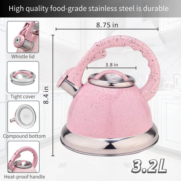 ARC 3.2 Quarts Stainless Steel Whistling Stovetop Tea Kettle