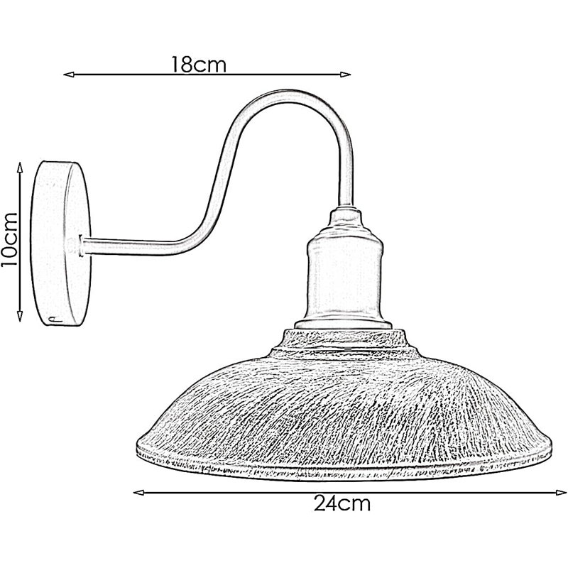 Amillio Armed Sconce, Brushed Brass