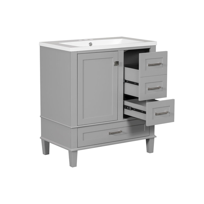 Ensemble de meuble-lavabo autoportant 30 po, Gris