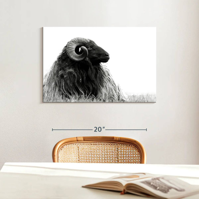 Brampt Bighorn Ram, 16" H x 24" W