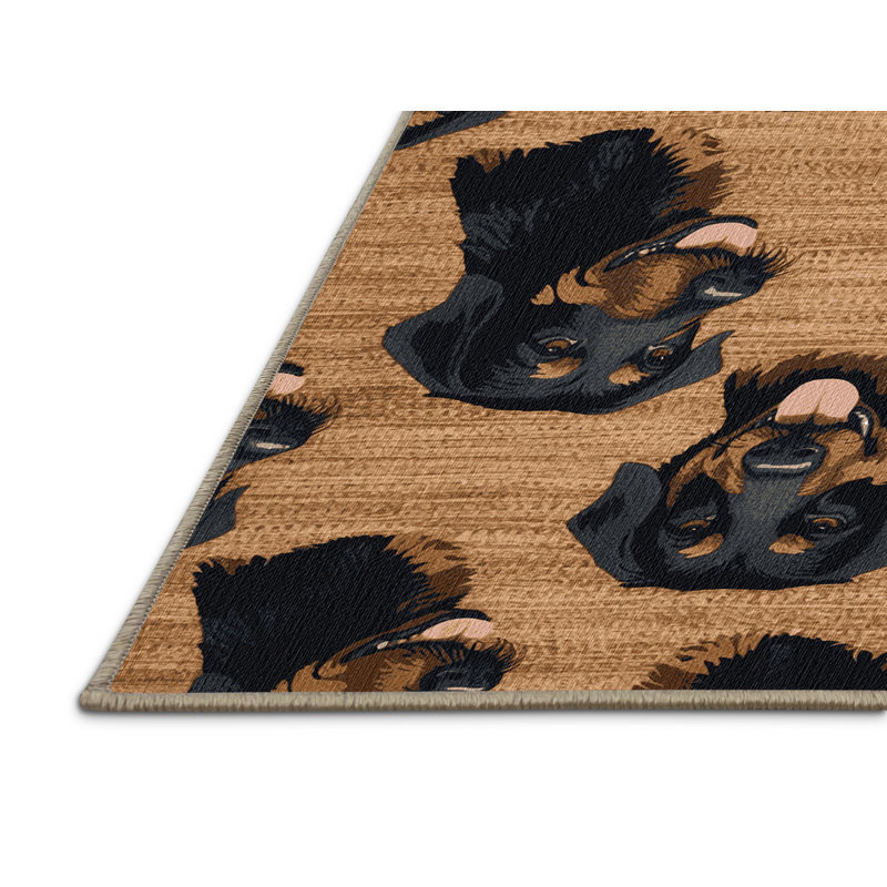  Tapis lavable pour chiens Hovawart, Rond 4 pi