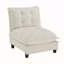 Canapé 73 sans accoudoirs en chenille beige
