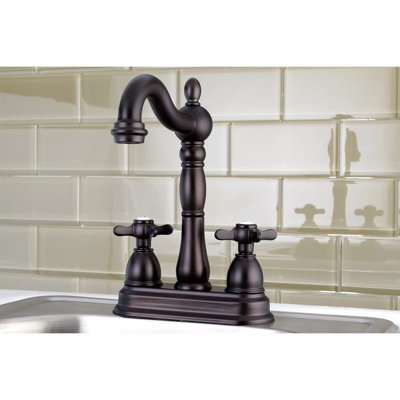 Kingston Brass Essex Two-Handle 2-Hole Deck Mount Bar Faucet