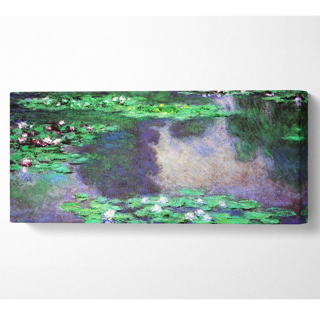 Monet Seerosen Wasserlandschaft - Leinwanddrucke auf Wrapped Canvas