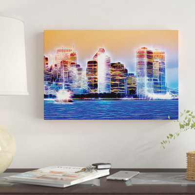 «Blue Night» sur toile