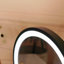 Aluminium Round Floor Mirror