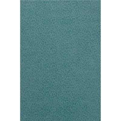 Leopardess Dusty Turquoise Hand-Tufted Responsible Wool Rug