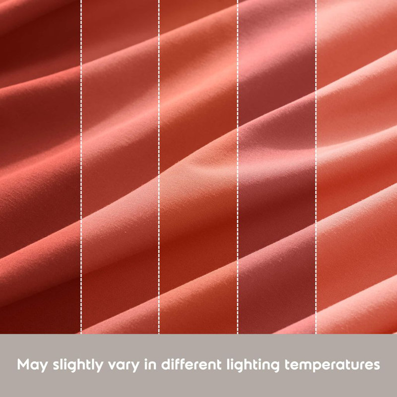 Ensemble de draps doux et respirant Hotel Collection, Lit simple, Orange