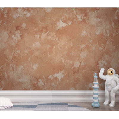 Wabi Sabi Terracotta Wallpaper Peel and Stick | Japandi Clay Plaster Wall Mural | Earthy Textured Neutral | Zen Minimalist Home Decor 427DRE