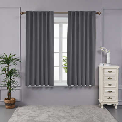 Taburao Back Tab 42 Width Curtains Panel Pair