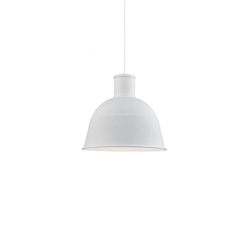Irving 1 - Light Single Pendant, White, 14" H x 16" W x 16" D