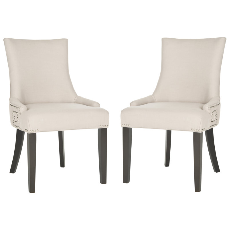 Aleshia 20.25'' H Upholstered Side Chair, Beige Linen