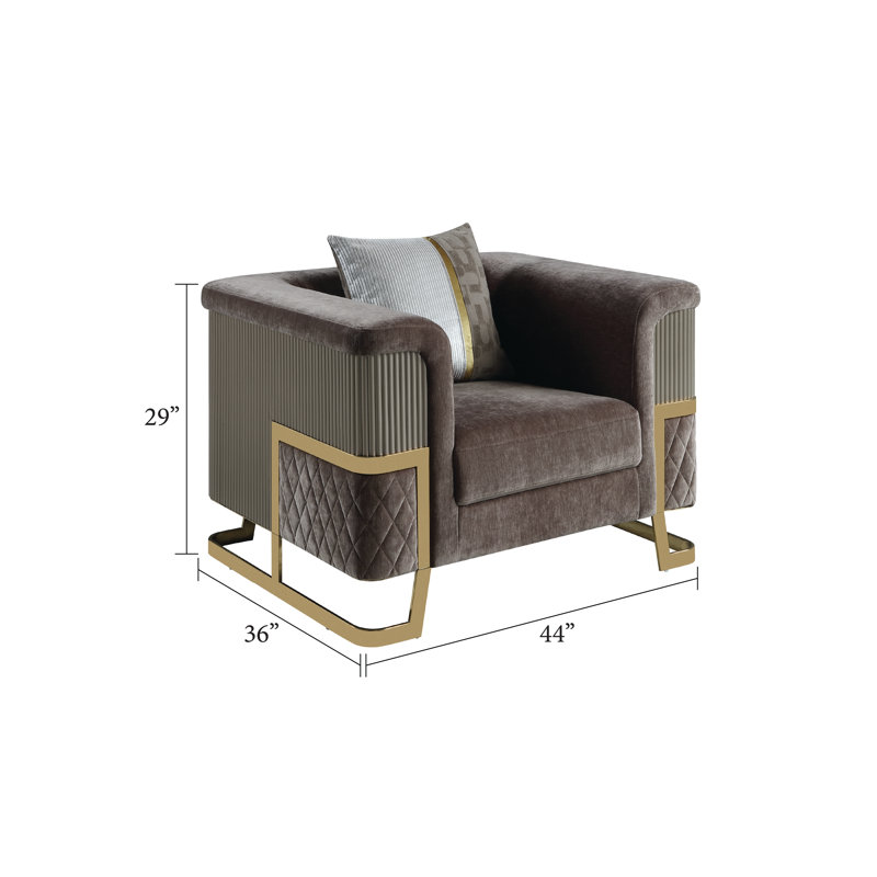 Chaise 5825 Malibu en taupe, Gris