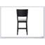 Chaises à hauteur de comptoir 2 pièces noir et gris clair avec support pour le dos complet, structure en bois robuste pour les repas modernes