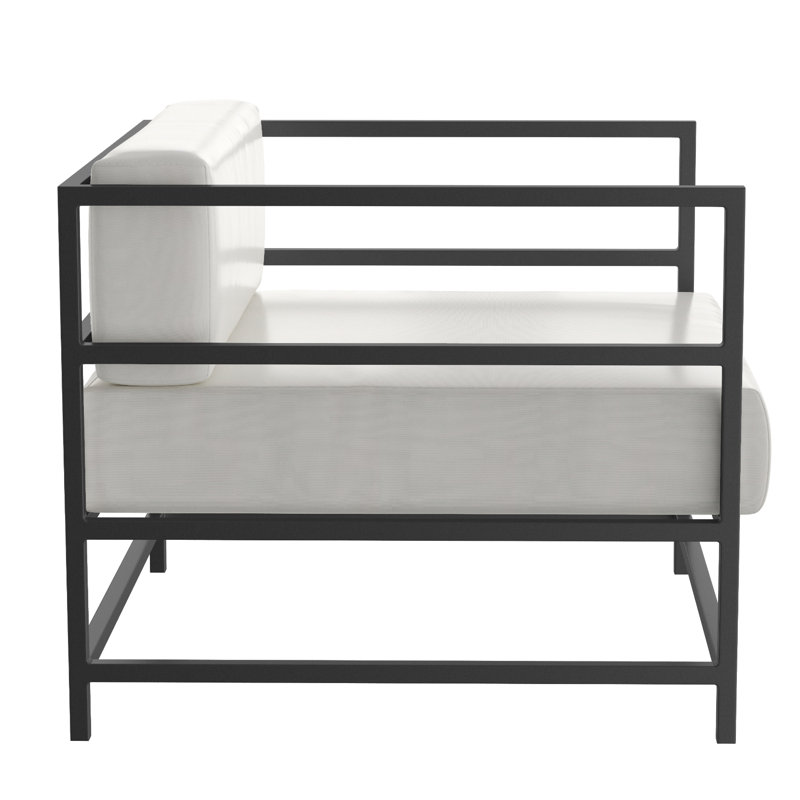 Delano Outdoor Lounge Chair, Canvas Aruba Sunbrella® Canvas, Tex Gray