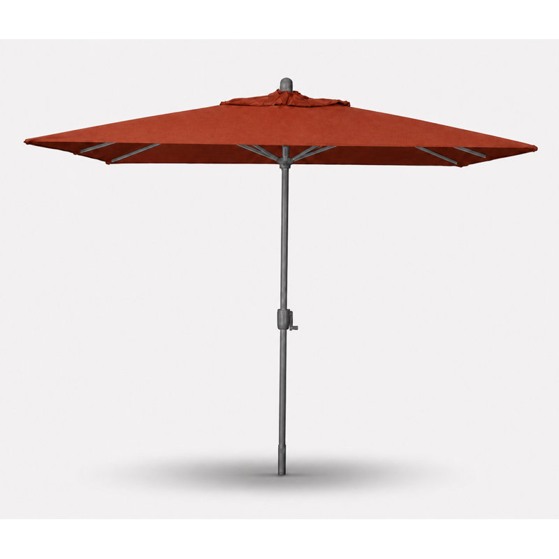 SunbUmbrella 9 pi 10 po x 6 pi 6 po Olivier, Gris en vedette, Toile toile terre cuite Sunbrella®