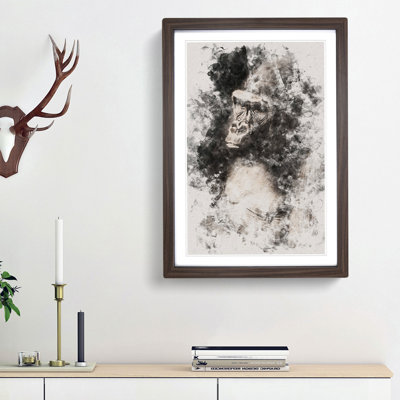 Mighty Silverback Gorilla - Picture Frame Painting Print