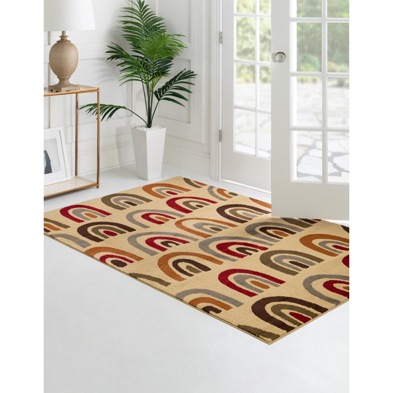 Abstract 48cm X 72cm Area Rug