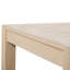 Table basse en bois d'eucalyptus brossé