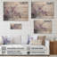 «Violet Minimalisme Violets - Violets», art mural sur bois de pin naturel-1827080606