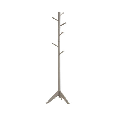 Grey 6-Hook Coat Rack