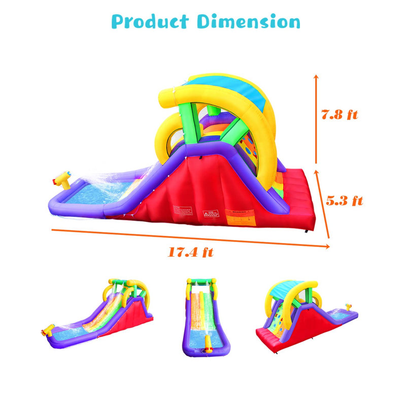 5.3' x 17.4' Inflatable Silde