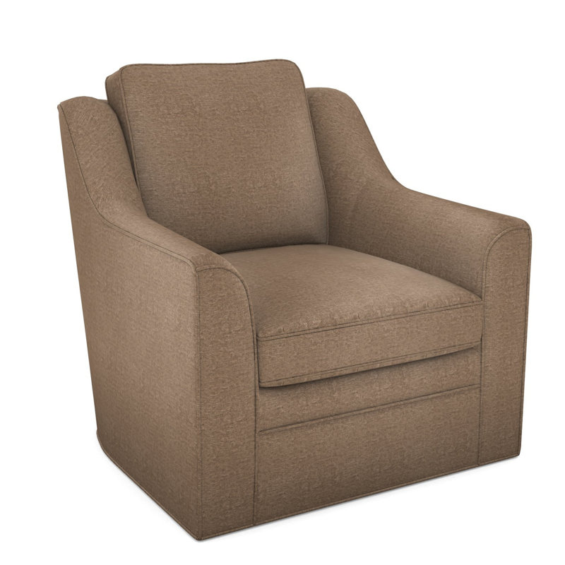 Fauteuil pivotant American Bungalow Nicholas, Terre Nadia