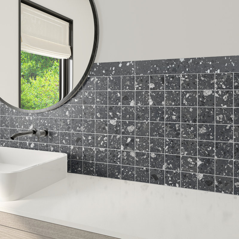 Bordure Daltile Poke 3 x 24 à nez de taureau (vendu à la pièce), Raven Flecks