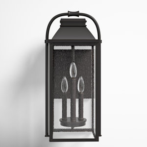 Newson 4 Light Outdoor Flush Mount ( broken glass) 