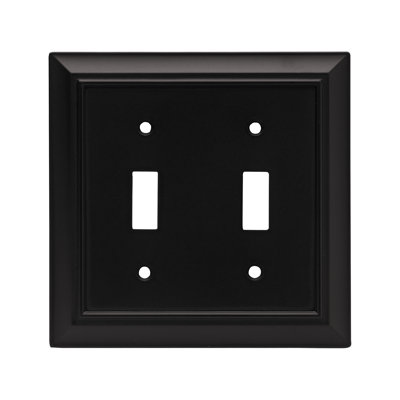 Architectural 2-Gang Toggle Light Switch Wall Plate