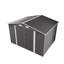 Remise de rangement extérieure en métal gris 10 x 8 pi avec loquet verrouillable sur les portes doubles, fenêtres d'aération, pour la cour, le patio, les tondeuses à gazon idéales, les chaises, la structure en gris, faite de générateurs de rangement, de vélos,