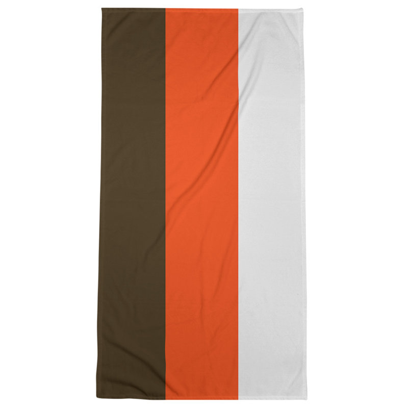 Bath Towel, Brown/Orange
