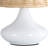 8” H USB Bamboo Woven Lampshade Table Lamp, 3-Color Led Light Source