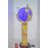 Geyer Illuminated Sky Blue - World Globe Rotated by a Motor - Size: 19"L x 19"W x 42"H-504701620