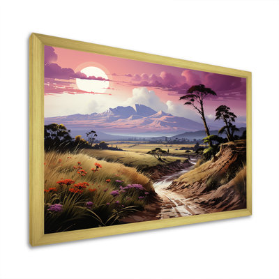 «Abstract Hawaii Palm Tree Sunset IV», reproduction sur toile