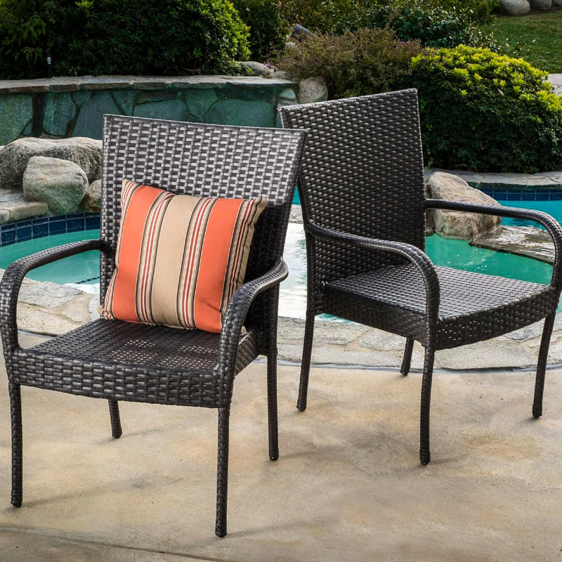 Grey Pe Stacking Chair - Classic And Modern Blend, Build, Space Saving Storage, Ideal For Outdoor Entertaining