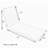 Outdoor 3'' Chaise Lounge Seat / Back Cushion-70178248-70178240