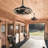 20" Outdoor Waterproof Caged Ceiling Fans with Lights, Plug-in Gazebo Fan for Patio & Porch