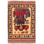 Tapis décoratif en laine de conception unique noué à la main New Age 3 pi 11 po x 5 pi 7 po cyre