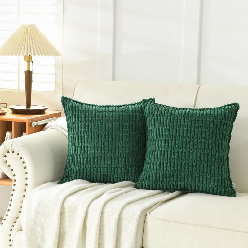  Housse pour repose-pieds Boucle, Carré 20 po, Vert foncé