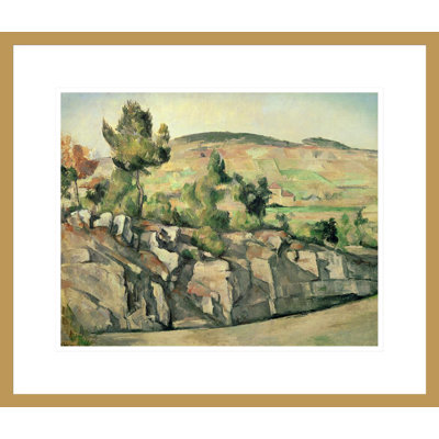 «Hillside in Provence» par Paul Cézanne, impression giclée encadrée