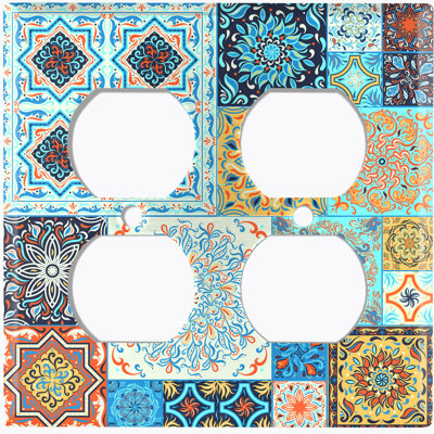 Patterned Duplex Outlet Standard Wall Plate