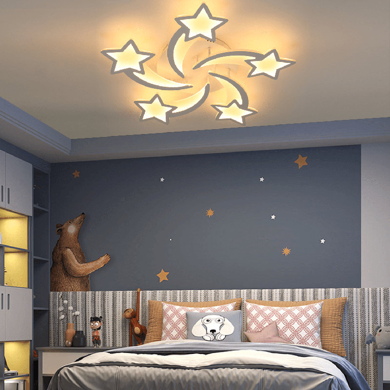 LED ceiling light, dimmable, children's room, bedroom, ceiling light and remote control