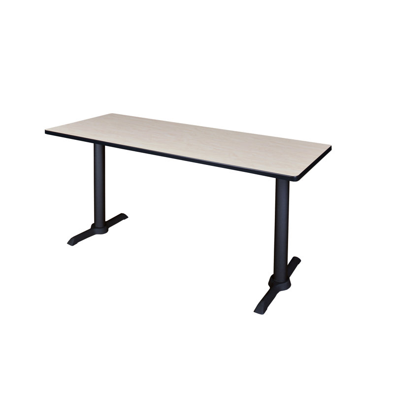 Nidal Cain Steel T-Base Training Seminar Table, Maple, 29" H x 60" L x 24" W
