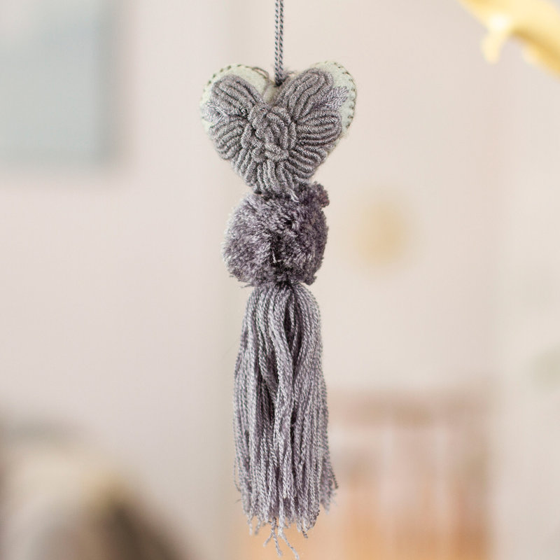 Petit cœur décoratif, gris