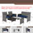 Arquit 4 - Person Outdoor Patio Conversation Set with Cushions-1511053093