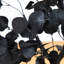 4 pi. Arbre d'eucalyptus artificiel noir d'Halloween