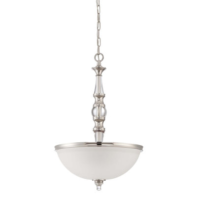 Columbard 3 - Light Polished Nickel Single Pendant