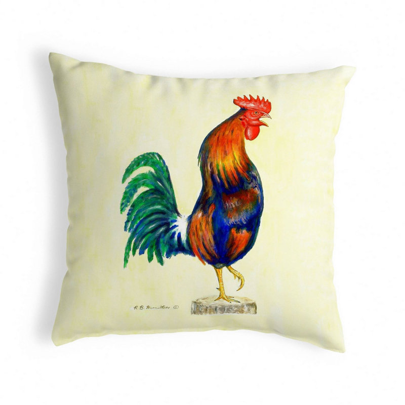 Outdoor Reversible Throw Pillow, 12" x 12"