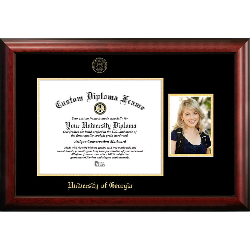 University of Georgia Embossed Diploma Picture Frame